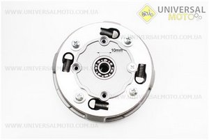 Зчеплення трьохдискове в зборі (кошик) Active 110см.куб. - "автомат" + 5 деталей. Китай (Запчастини для мопеда Дельта / UM3202-V02)