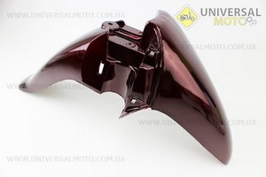 Пластик - крило переднє, темно-бордовий. Китай (Запчастини на скутер Viper Active / UM3202-V11)