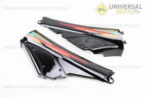 пластик - ПОЛНЫЙ комплект - 17 деталей, Черный . Китай (Мопед Viper Active / UM3202-V12)