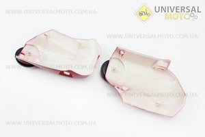 пластик - вставки переднего крыла левая, прав комплект 2 штуки, БОРДОВЫЙ, тип 1. Китай (Мопед Viper Active / UM3202-V29)
