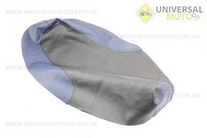 Чохол сидіння (еластичний, міцний матеріал) чорний/синій. Украина (Запчастини на скутер Viper Active / UM3202-V45)