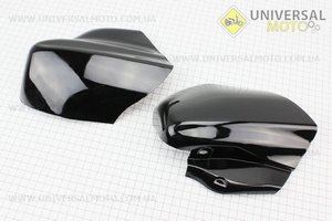 Пластик - вставки переднього крила лів., прав комплект 2шт, ЧОРНИЙ, тип. 2. Китай (Запчастини на скутер Viper Active / UM3202-V51)