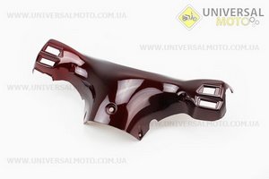пластик - руля задний (где спидометр), бордовий. Китай (Мопед Active / UM3202-V78)