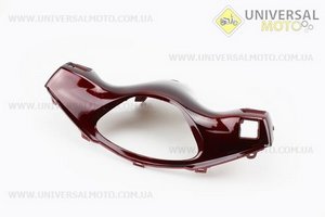 пластик - руля задний (где спидометр), бордовий. Китай (Мопед Active / UM3202-V78)