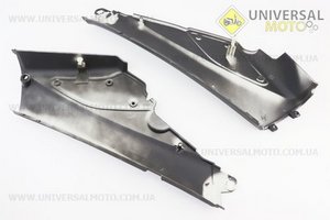 Пластик - бічний середній лівий, правий комплект 2шт, ЧОРНИЙ МАТОВИЙ. Китай (Запчастини на скутер Viper Active / UM3203-V24)