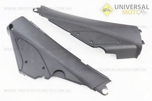 Пластик - бічний середній лівий, правий комплект 2шт, ЧОРНИЙ МАТОВИЙ. Китай (Запчастини на скутер Viper Active / UM3203-V24)