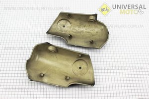 Пластик - вставки переднього крила лів., прав комплект 2шт, ЧОРНИЙ, тип. 3. Китай (Запчастини на скутер Viper Active / UM3203-V34)