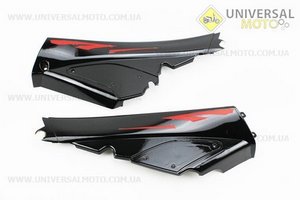 пластик - ПОВНИЙ комплект - 19 деталей, чорний. Китай (Запчастини на скутер Viper Active / UM3203-V58)