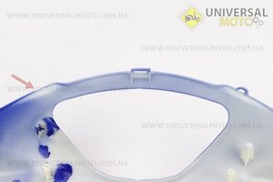УЦІНКА ACTIVE пластик - кермо заднє (де спідометр) СИНІЙ (відламане одне кріплення, див. фото). Китай (Запчастини на скутер Viper Active / UM3203-V97)