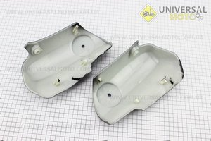 Пластик - вставки переднього крила лів., прав комплект 2шт, ЧОРНИЙ, тип. 4. Китай (Запчастини на скутер Viper Active / UM3203-V98)