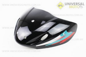 УЦІНКА Пластик - передній верхній (під кермом) "дзьоб", чорний (див. фото). Китай (Запчастини на скутер Viper Active / UM3204-V01)