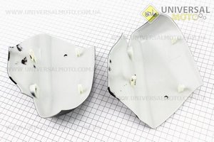 Пластик - вставки переднього крила лів., прав комплект 2шт, ЧОРНИЙ, тип. 5. Китай (Запчастини на скутер Viper Active / UM3204-V10)