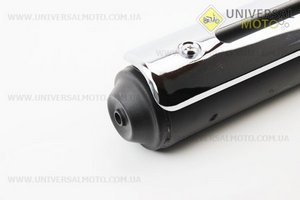 Глушник тип 5 чорний. Китай (Запчастини на скутер Viper Active / UM3204-V32)
