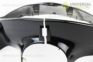 УЦІНКА пластик - керма передній "голова", чорний (див. фото). Китай (Запчастини на скутер Viper Active / UM3204-V42)