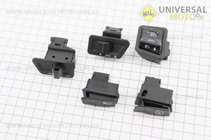 Кнопка перемикач Honda LEAD/GY6 комплект 5шт. TATA (Запчастини на скутер Viper Active / UM3204-V71)
