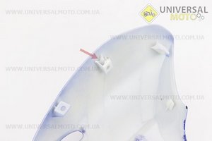 УЦІНКА ACTIVE пластик - передній верхній (під кермом) "дзьоб", СИНІЙ (відламане одне кріплення, див. фото). Китай (Запчастини на скутер Viper Active / UM3205-V01)