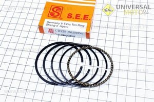 Кільця поршневої СВ125см.куб. 56,5мм STD (товщина - 1,1мм) жовта коробка. SEE (Запчастини на мотоцикл з двигуном CB / UM3212-V98)