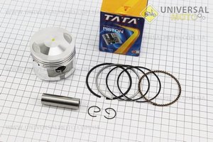Поршневий комплект (поршень, кільця, палець) CB/CG150см.куб. 62мм STD (висота 49мм, палець 15мм). TATA (Запчастини на мотоцикл з двигуном CB / UM3213-V92)