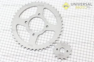 Зірки комплект ZS125J-428H-46T + 15T. TMMP (Запчастини на мотоцикл Viper 125-150J / UM3214-V24)