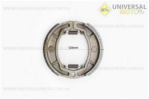 Гальмівні колодки задні комплект, 125мм (лите колесо). TMMP (Запчастини на мотоцикл Viper 125-150J / UM3215-V15)