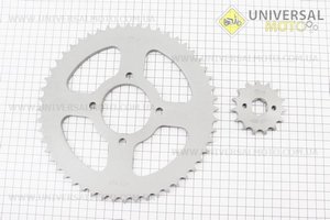 Зірки комплект ZS125J-428H-52T + 15T. TMMP (Запчастини на мотоцикл Viper 125-150J / UM3215-V86)