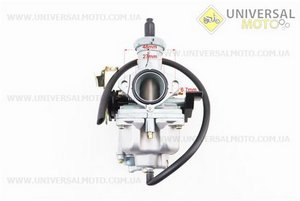 Карбюратор СВ/CG-150 (d=27), дросель ручний, з прискорювальним насосом, (якісна копія). KEIHIN (Запчастини на пітбайк / UM3216-V50)