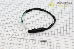 Датчик гальмівний задній "жабка" + пружина, тип 1. Китай (Запчастини на мотоцикл Viper 125-150J / UM3217-V40)