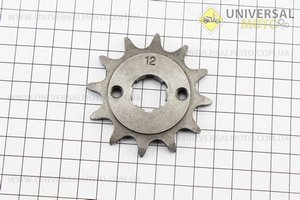 Зірка передня CG / CB-520H-12T. Crocodil (Запчастини на мотоцикл Viper 125-150J / UM3219-V19)