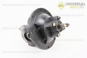 Редуктор моста ведущего в зборі 13Т: 37т із заниженою передачею в зборі (редуктор, трос, важіль) комплект. Китай (Запчастини на мотоблок Зубр / UM3231-V72)