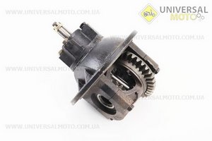 Редуктор моста ведущего в зборі 13Т: 37т із заниженою передачею в зборі (редуктор, трос, важіль) комплект. Китай (Запчастини на мотоблок Зубр / UM3231-V72)