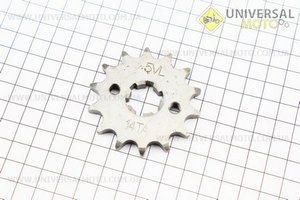 Зірка передня 428H-14T - Yamaha YBR125. Китай (Запчастини на мотоцикл Yamaha YBR125 / UM3240-V89)