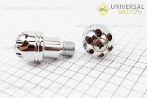 Заглушка - отбойник руля H040 "хром", M16 диаметром 30мм, комплект 2 штуки . Scooter-M (Аксессуары / UM3241-V73)