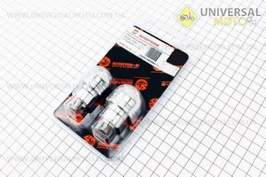 Заглушка - отбойник руля H030 "ХРОМ", d=30mm M6, к-кт 2шт