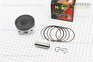 Поршневий комплект (поршень, кільця, палець) CG150см.куб. 62мм +0,25 (висота 38,5мм, палець 15мм). DHOK (Запчастини на мотоцикл з двигуном CG / UM3243-V36)