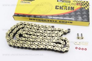 Ланцюг приводу колеса 428НVO*118L GOLD (з сальниками). TMMP (Запчастини для мопеда Дельта / UM3244-V57)