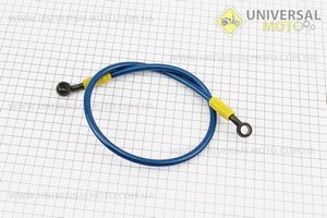 Шланг тормозной 65см армированый, синий. Китай (Мотоцикл / UM3245-V55)
