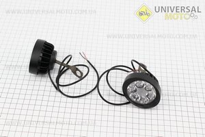 Фара додаткова світлодіодна вологозахисна (65 * 55мм) - 6 LED з кріпленням під дзеркало, комплект 2шт, тип 1. Китай (Різне / UM3246-V01)