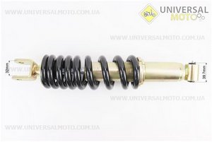 Амортизатор задній МОНО 365мм * d75мм (втулка 10мм / вилка 10мм) регульований, Чорний. NC (Запчастини на мотоцикл / UM3247-V45)