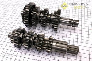 Вал первичный + вторичный КПП в сборе ZUBR