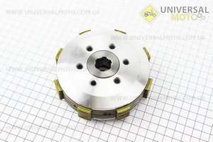 Сцепление в сборе (6 болтов). Китай (Мотоциклы CG125-250 / UM3261-V26)