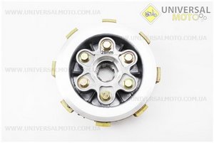 Сцепление в сборе (6 болтов). Китай (Мотоциклы CG125-250 / UM3261-V26)