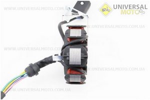 Статор магнето (генератора) 8 катушек (3 болта). ZHENGHE (Мотоциклы CG125-250 / UM3261-V78)