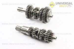 Коробка передач (два вали з шестернями) СG-200см.куб. "вал первинний 11зуб.". Китай (Запчастини на мотоцикл з двигуном CG / UM3261-V89)