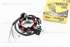 Статор магнето (генератора) (8 котушок "5 проводів"), (d=88,5мм). TMMP (Запчастини на мотоцикл з двигуном CG / UM3261-V97)