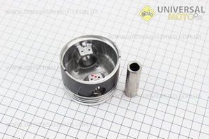 Поршень, кольца, палец, комплект 150см3 62мм STD (палец 15мм) (тефлоновое покрытие). TMMP (Двигатель CG / UM3262-V56)