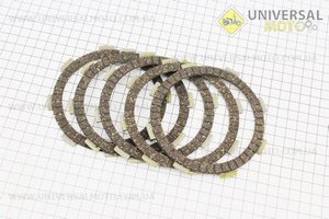 Диск зчеплення фрикційний 5шт комплект 150/200см.куб.. TATA (Запчастини на мотоцикл з двигуном CG / UM3262-V59)