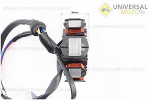 Статор магнето (генератора) (8 котушок "5 проводів"). Formula (Запчастини на мотоцикл з двигуном CG / UM3263-V04)