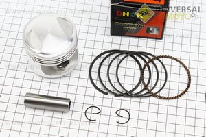 Поршень комплект CG125cc 56,5 мм +0,50 (висота 49 мм, палець 15 мм). DHOK (Запчастини на мотоцикл з двигуном CG / UM3263-V09)