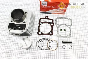 Циліндр, поршень, палець, кільця (Комплект ЦПГ) 150сс-62мм (висота цилиндра 69/97мм) (палець 15мм). FENGRI (Запчастини на мотоцикл з двигуном CG / UM3263-V48)