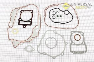 Прокладки двигуна CG-250см.куб.-68мм, комплект 15 деталей (червона нитка). DDL (Запчастини на мотоцикл з двигуном CG / UM3263-V62)